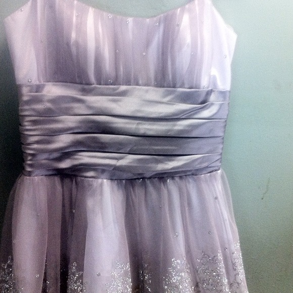 Silver formal dress - Picture 2 of 3