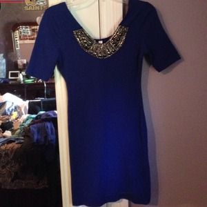 Royal blue dress