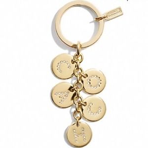 RESERVED🔑 Coach Letters Keychain 🔑