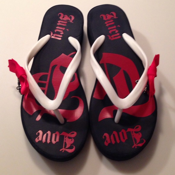 Juicy Couture Wedge flip flops