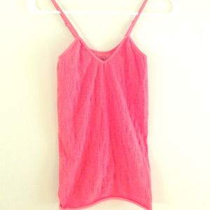 Free People floral laced tank XS