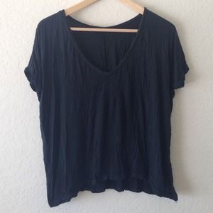 Brandy Melville Sheron Top Navy Black