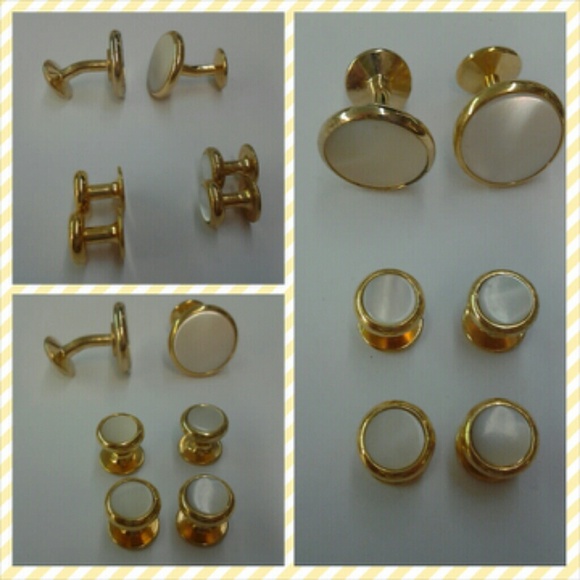 Beautiful gold tone cufflinks