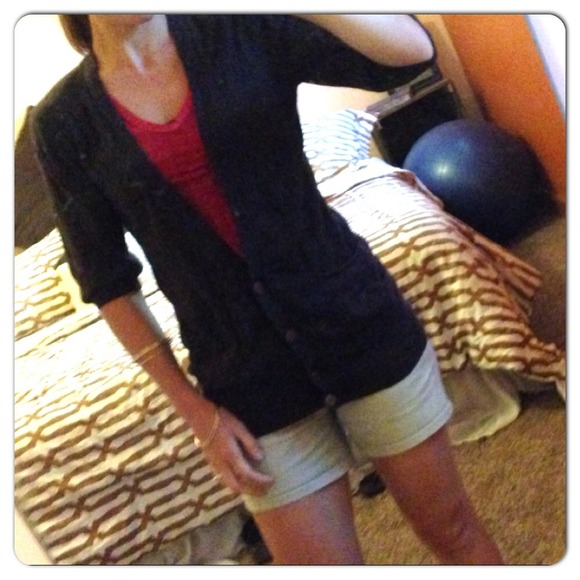 AEO brown tunic short sleeve sweater - Picture 4 of 4