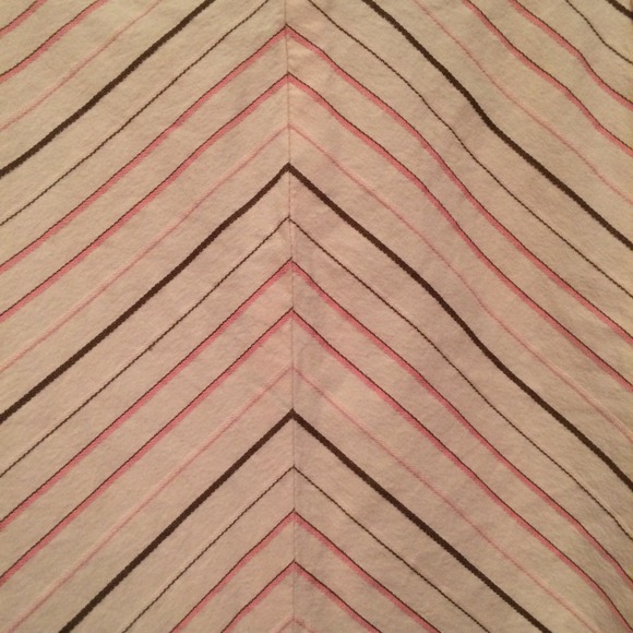 TRACY EVANS PINK CHEVRON SKIRT - Picture 3 of 4