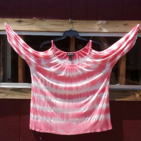 Pink Tie Dye Rhinestone T-Shirt