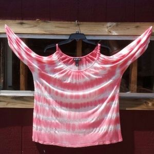 Pink Tie Dye Rhinestone T-Shirt
