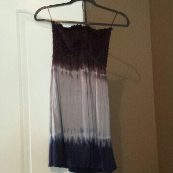 Raviya tie dye dress with tassel halter tie