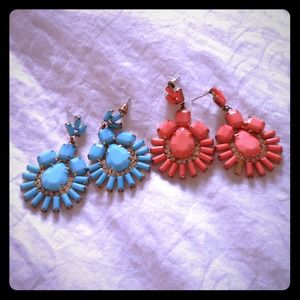 Set of statement earrings