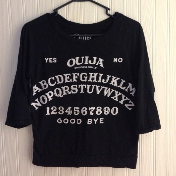 Ouija board raglan 3/4 sleeve top