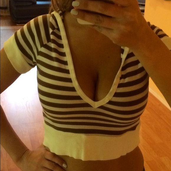 Bikini cover up cropped hoodie top sz small - Picture 2 of 2