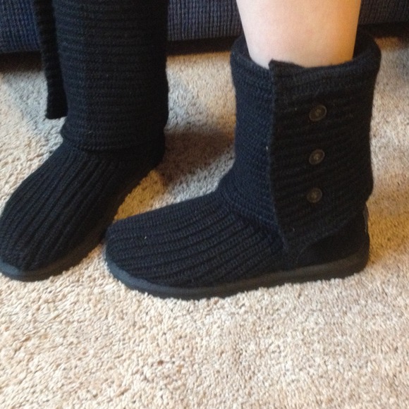 Knitted Black Uggs