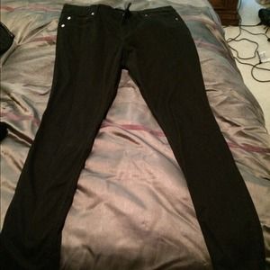 Express black skinny jeans