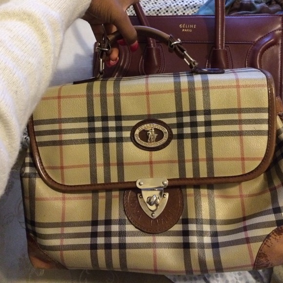 Vintage burberry style bag