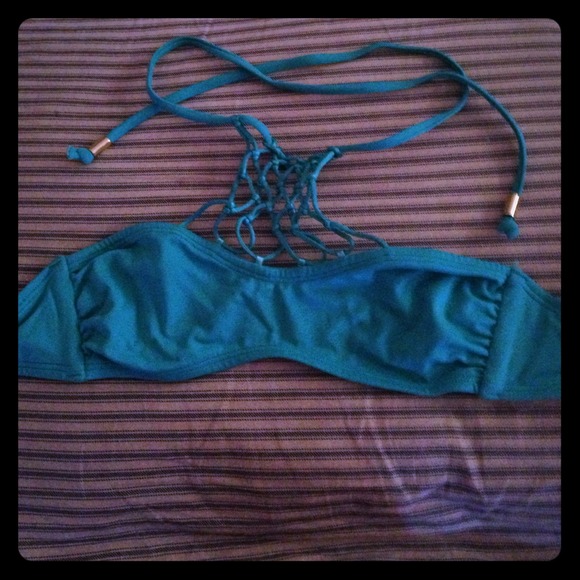 Cute  new Teal halter  swimsuit top