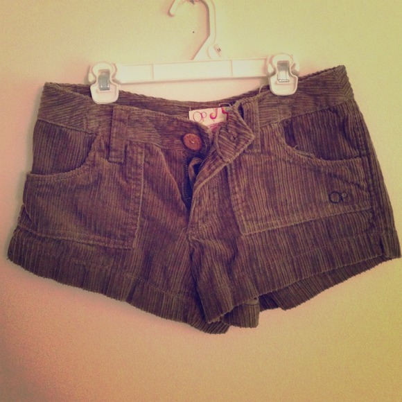 Olive Courdoroy Shorts