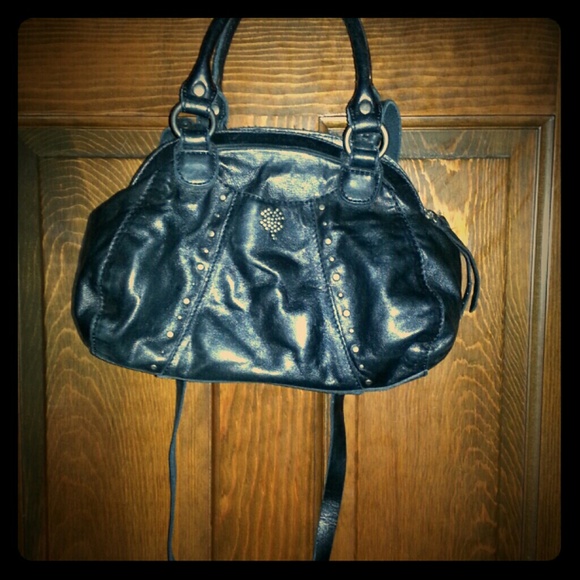 Lucky Brand Sunset Junction black leather purse