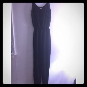 Black Silk Jumpsuit