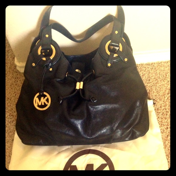 💯% Authentic Black Leather Michael Kors Purse
