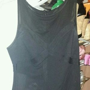 Sheer blouse with covered bust