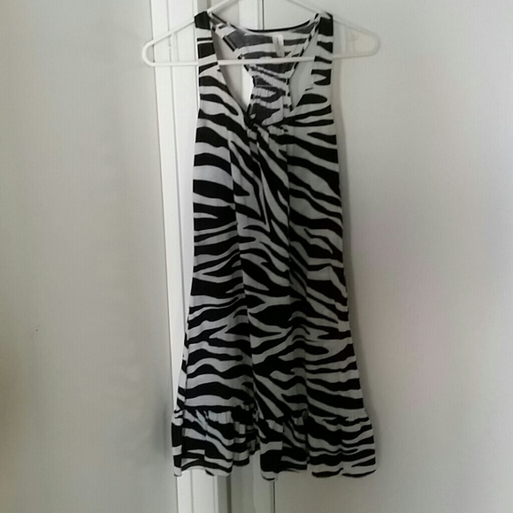 Zebra print dress