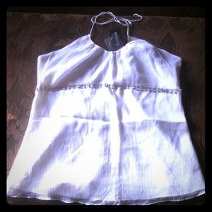 Sale 'Express' 100% Silk w/ Silk Liner Halter Top