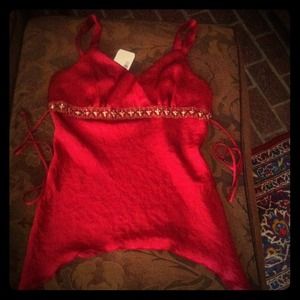 'Anxiety' True Red w/ Beaded work