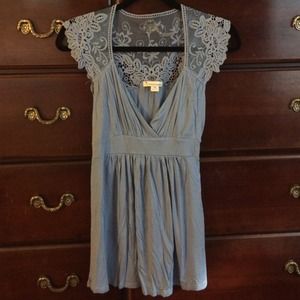🎀REDUCED🎀Blue "baby doll" style F21 top