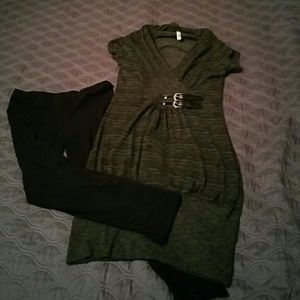 Green Sweater Dress/tunic