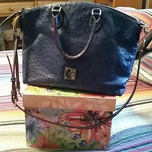 PRICE REDUCED - Dooney & Bourke blue satchel purse