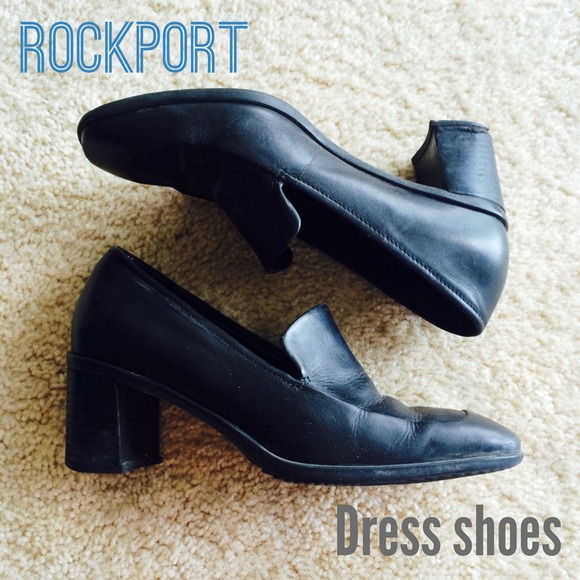 Rockport black heels (size 6)
