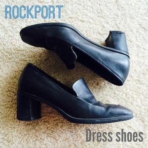 Rockport black heels (size 6)