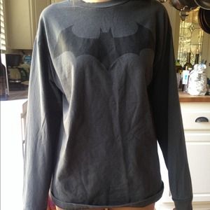 Long Sleeve Grey Batman Shirt
