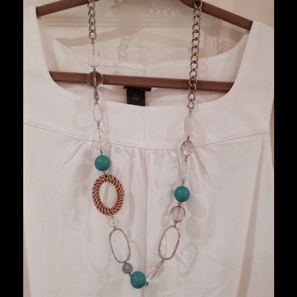LOFT Long Chunky Necklace