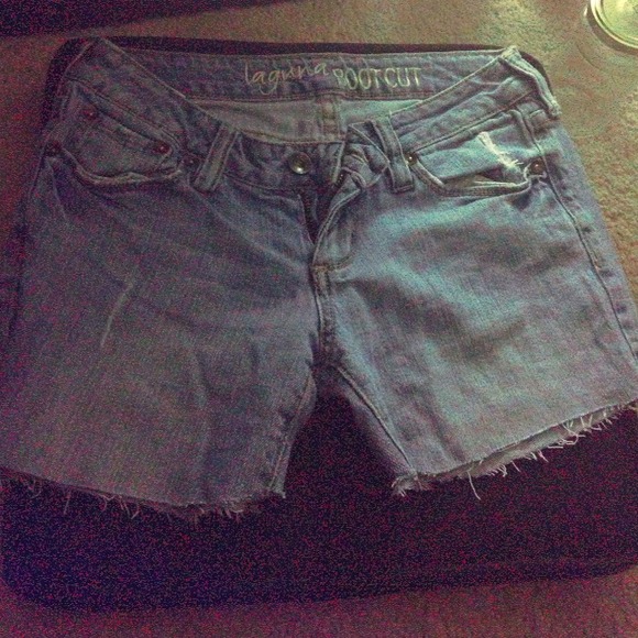 Jean shorts (boot cut) - Picture 1 of 4