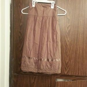 Brown knee length skirt