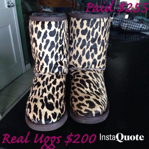 💯% authentic uggs Cheetah print ✳️$200 via pp✳️