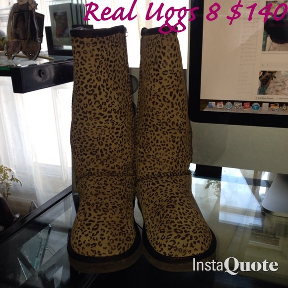 Authentic animal print Uggs ❇️$120 via pp❇️