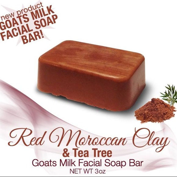 Red Moroccan Clay & Tea Tree Facial Soap