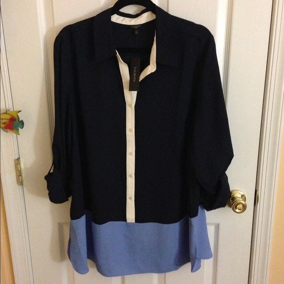Talbots color block shirt