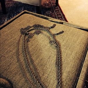 Gold color necklace