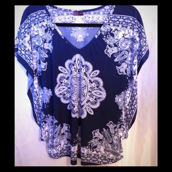 Blue and White Tunic