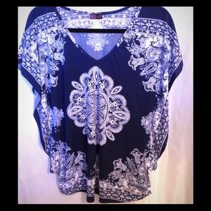 Blue and White Tunic