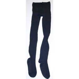 Grey patterned tights.