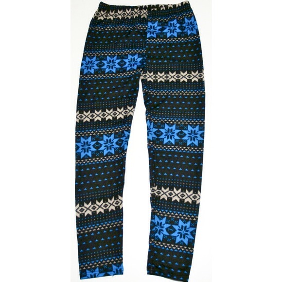Snowflake leggings.