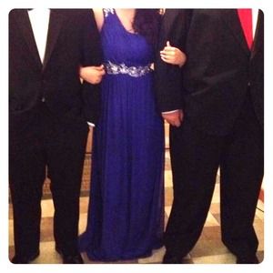 Royal blue prom dress