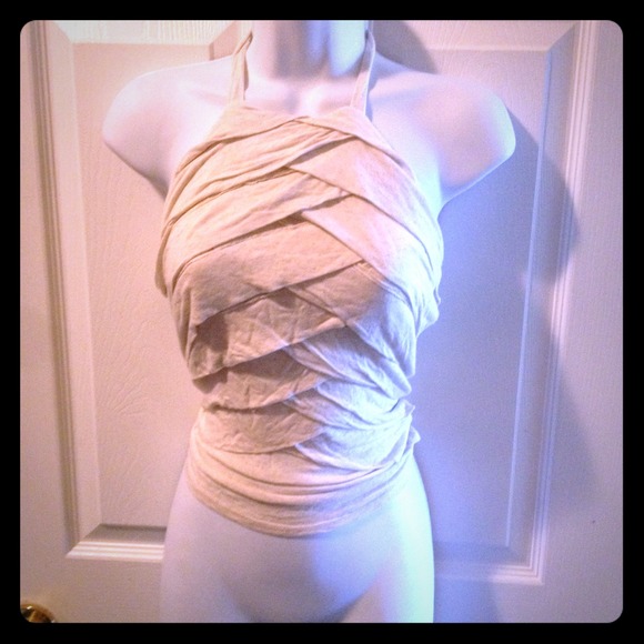 Beautiful beige top With gold glitter..