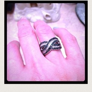 💎Only for Deena💙 Blue & White Diamond Ring