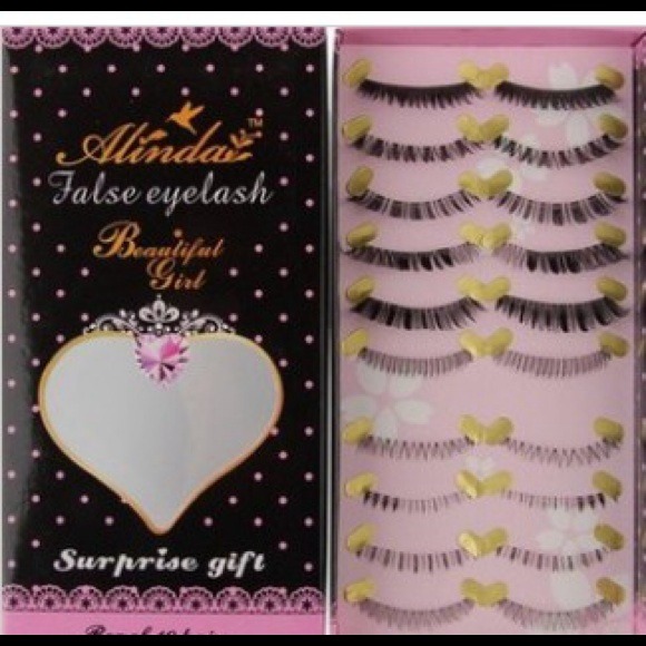 5 pairs of up and bottom lashes