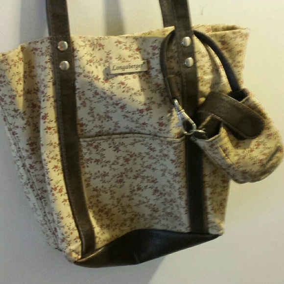 Longaberger purse with small cell carrier